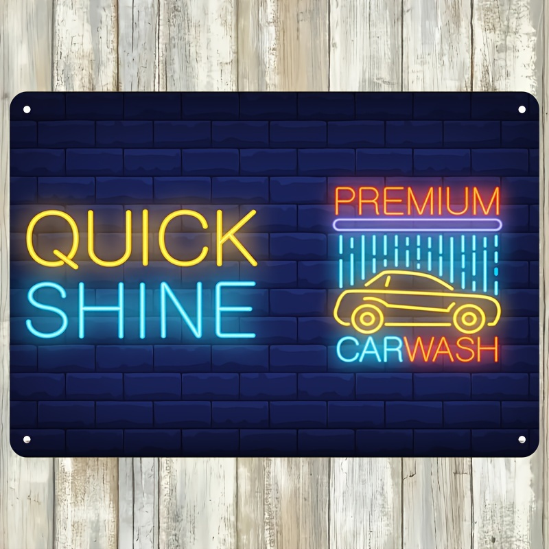 Auto Repair Shop Signs - Letrero Luminoso LED para Lavado de