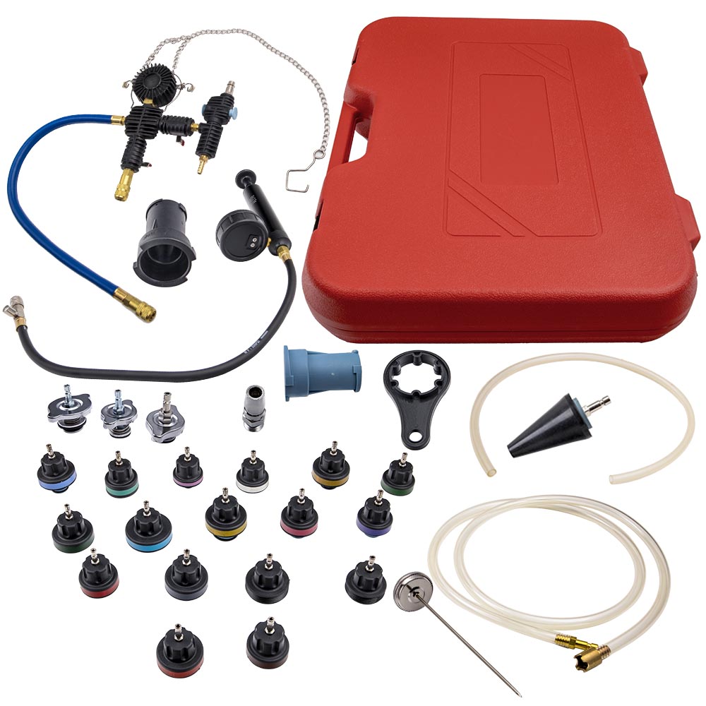 Radiator Pressure Tester - Kit de Herramientas de 28 Piezas