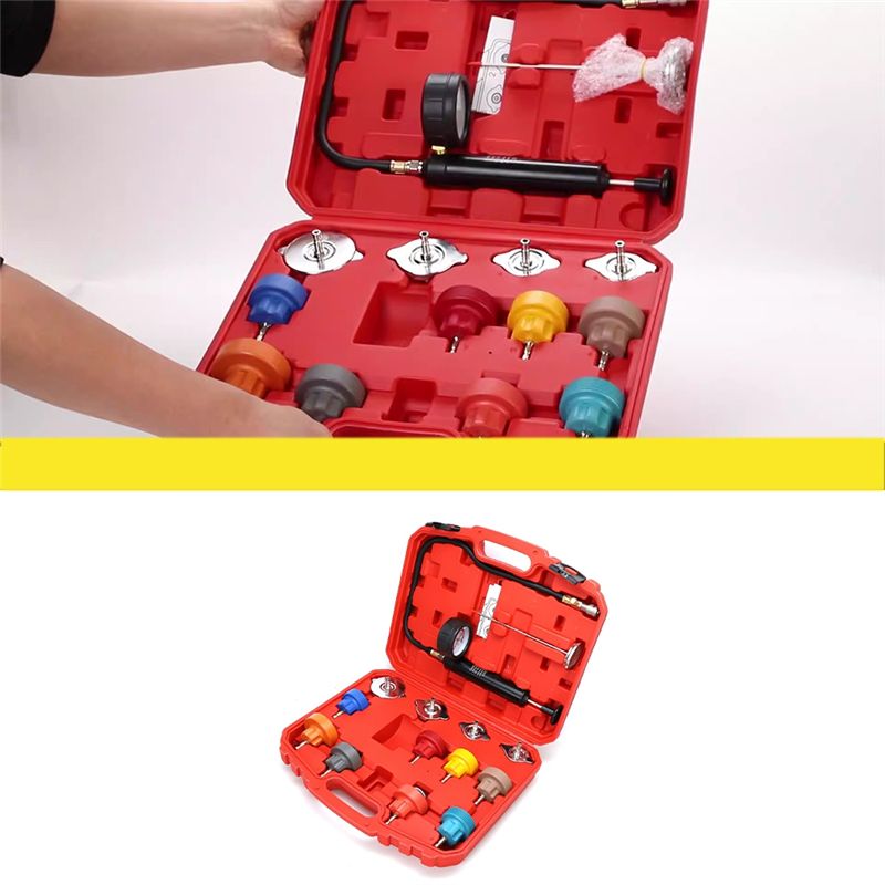 Kit de prueba de presión de re - Radiator Pressure Tester reseña y precio