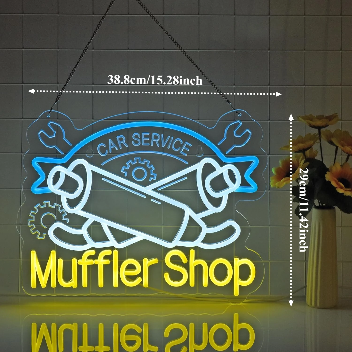 Letrero de neón para taller de - Auto Repair Shop Signs reseña y precio