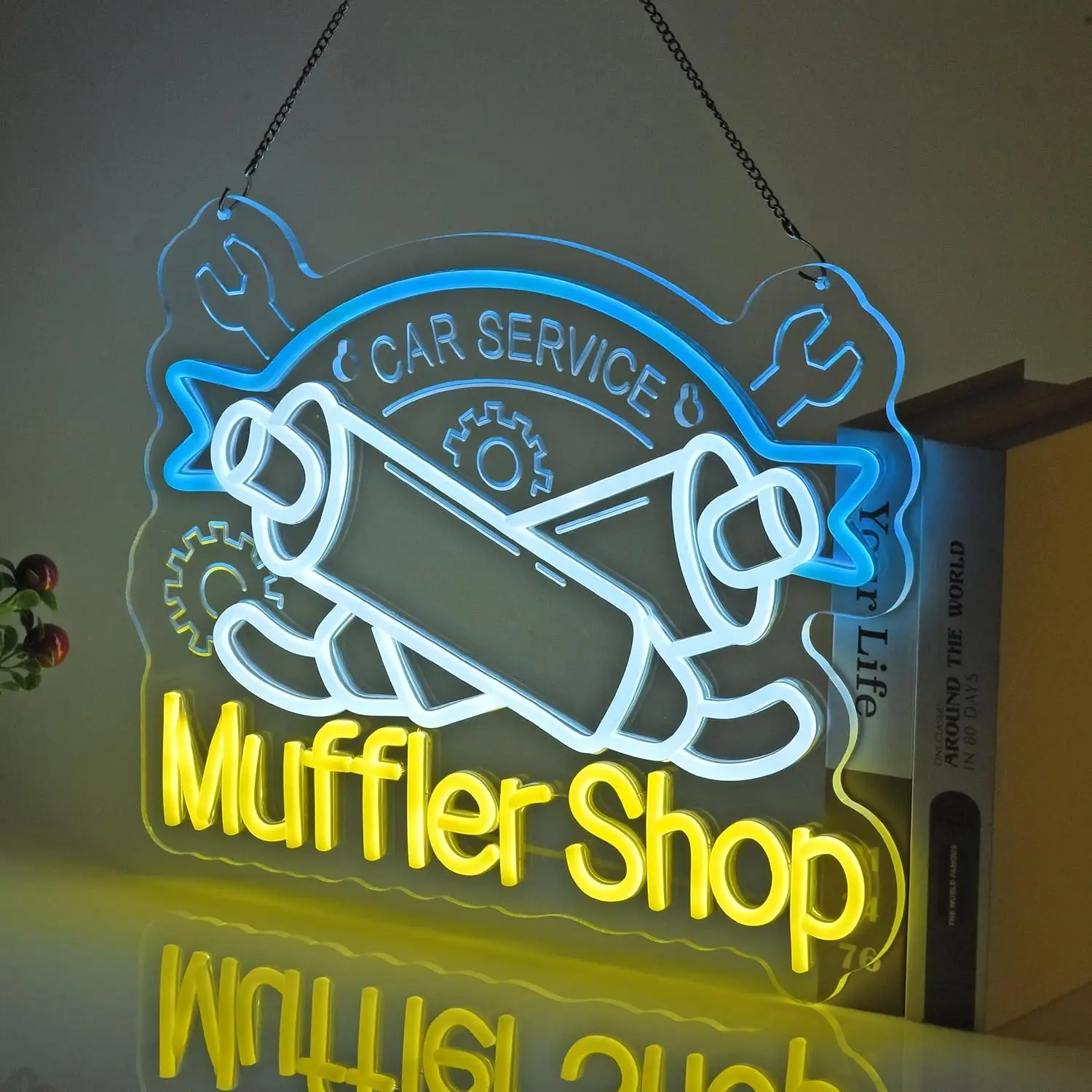 Letrero de neón para taller de - Auto Repair Shop Signs reseña y precio