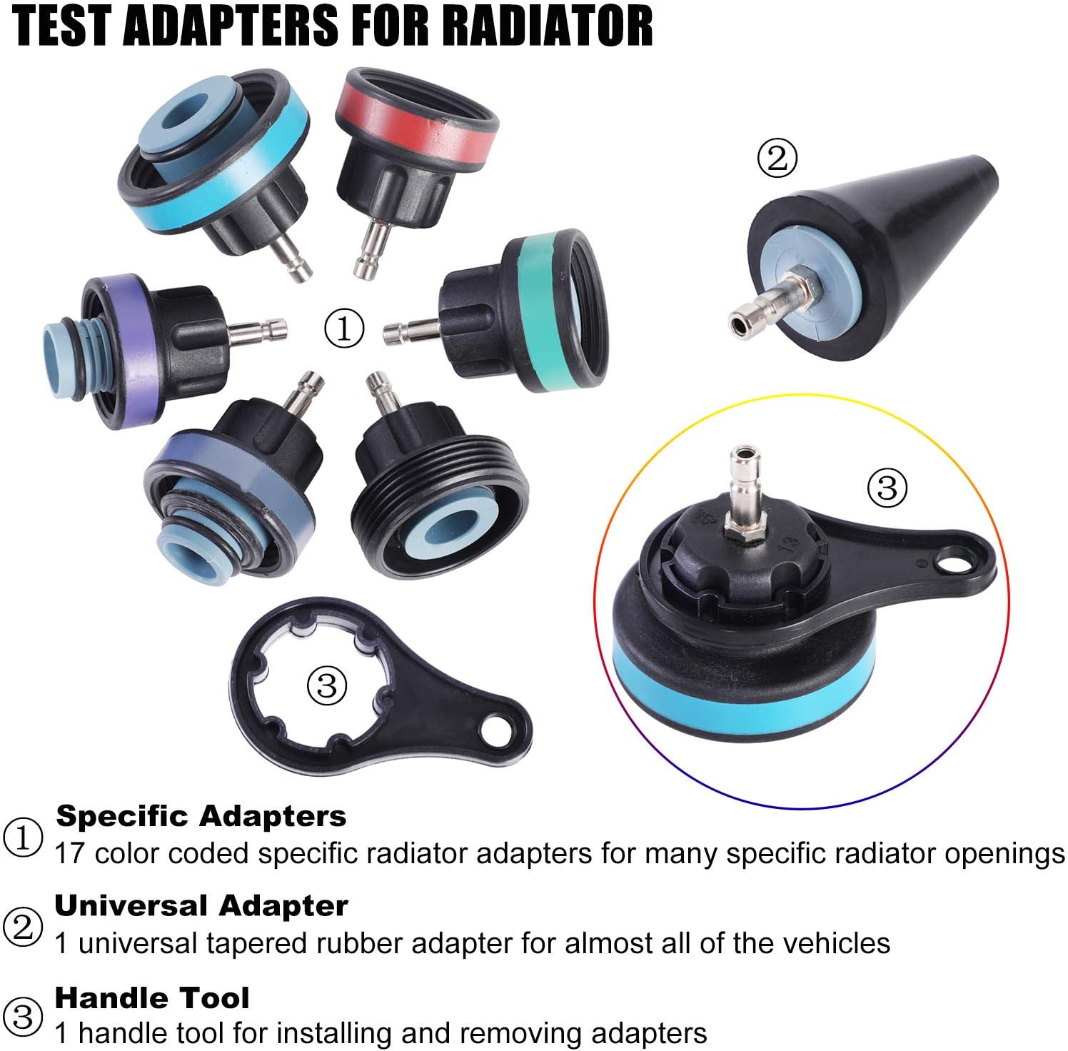 Juego de probador de presión d - Radiator Pressure Tester reseña y precio