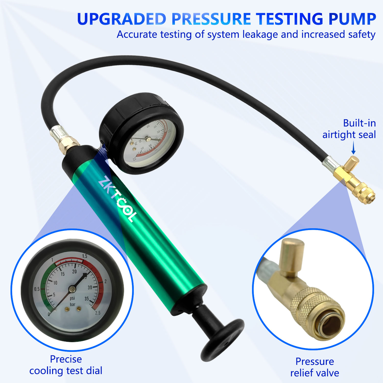 Herramienta de Prueba de Presi - Radiator Pressure Tester reseña y precio